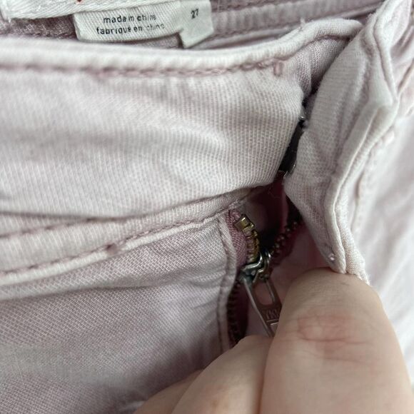 Anthropologie Dusty Pink The Wanderer Khaki Skinny Utility Pant Women 27 - Picture 3 of 7